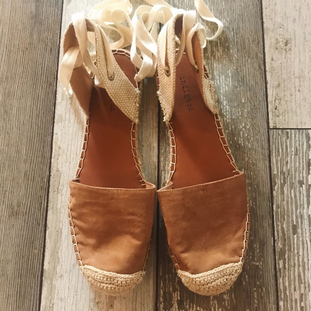 Indigo rd. Lace up espadrilles